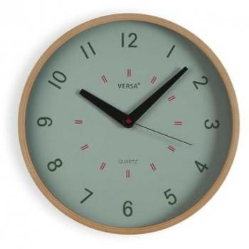 Reloj de Pared Versa Verde Plástico 30 cm