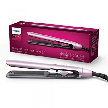 Philips 5000 Series Hair Straightener BHS530/00 with ThermoShield Technology, Dual Ionization, 12 Settings, Heat-Resistant Mat