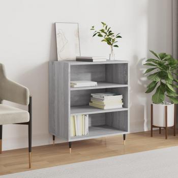 Aparador de madera de ingeniería gris Sonoma 57x35x70 cm, mueble de almacenaje para salón, buffet y armario auxiliar