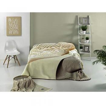 Textils Mora - Manta Harmony 59 Textils Mora Beige Cama 135 cm.