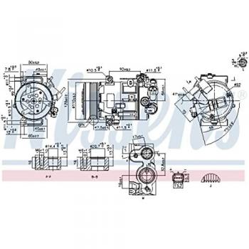Compresor de aire acondicionado NISSENS 890420 para 508 SW I (8E_)