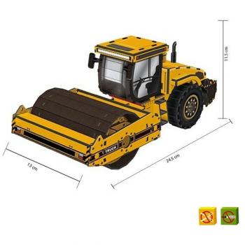 Maestro Puzzle 3D Apisonadora -50 pcs - Tamaño montado: 25.4cm x 13cm x 11.5cm