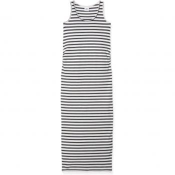 MAMALICIOUS MLLEA ORGANIC Y/D TANK MAXI DRESS, Vestido Mujer, Blanco
