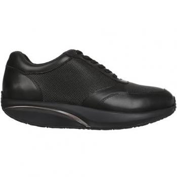 Zapato MBT Nafasi 5 para Mujer - Negro - Cuero Napa Suave - Anatómico y Confortable con Suela Curva