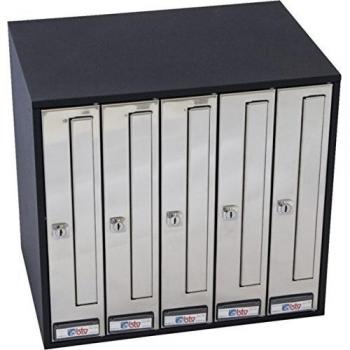 BTV BTV Buzon Interior BTV Vertical Grupo 5 Prisma G5 Acero Negro/Inox 431X400X300 mm 56106