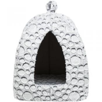 Cueva para Gatos Trixie Mila de Pluche Blanco-Gris 32x42x32 cm