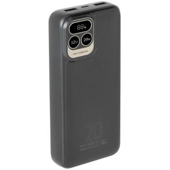 RIVACASE VA2521 Powerbank 20000mAh QC/PD/LCD 20W Negro