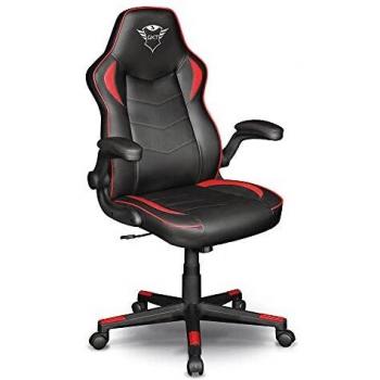 Trust Gaming GXT 704 Ravy Silla para Juegos, Silla Giratoria de Oficina de Escritorio para PC, Asientos Giratorios 360, Silla de Escritorio para Juegos, Transmisión, PC, Teclado, Color Negro, One Size