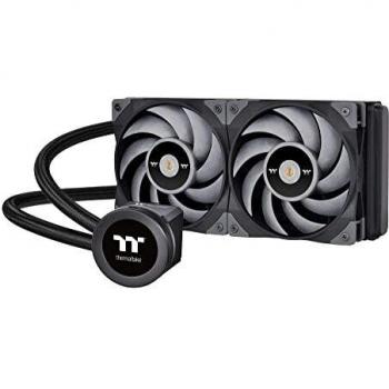Thermaltake Toughliquid Ultra 240 AIO Liquid Cooler with 120mm Fans, Multi-Socket Support, D-RGB, and Display Screen