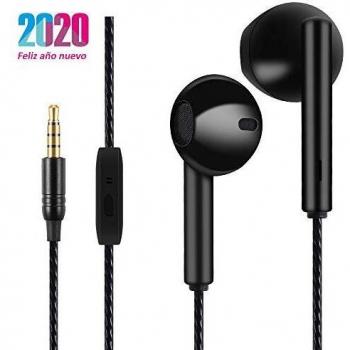 Auriculares, Auriculares con micrófono, Resistentes al Sudor, Aislamiento de Ruido, Sonido, Graves potentes, para Samsung/Xiaomi/Sony/Huawei, etc.
