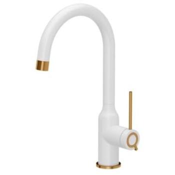 Batidora de Cocina Quadron Ingrid Blanco Mate con Acabado Cobre