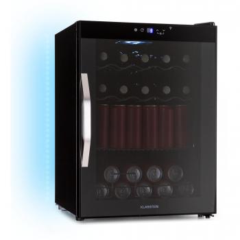 Klarstein Coachella 60 Refrigerador Inteligente | WiFi | LED Multicolor | 3 Estantes | Retroiluminación | EEC E
