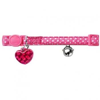 Cat Collar Brillante Lunares, Color Rosa