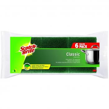 Scotch Brite Pack 6 eponges tampón Classic amarillo verde