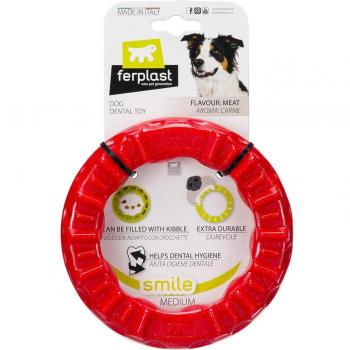 Mordedor Ring Smile Rojo para Perros Ferplast