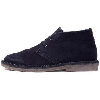 Hush Puppies Samuel Men's Navy Suede Chukka Boots with Memory Foam - Size UK 7