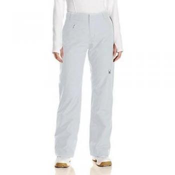 Spyder Mujer Winner Tailored Fit Pantalones, otoño/invierno, mujer, color blanco, tamaño XS-R