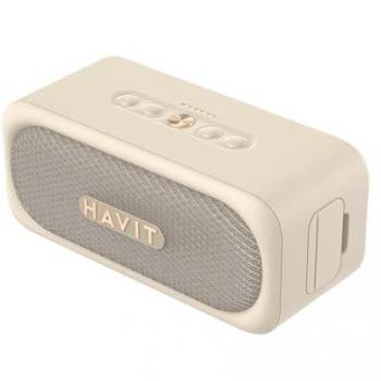 Altavoz Bluetooth Portátil Havit SK905BT Beige 25h IPX7 20W TWS