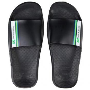 Havaianas Slide Brasil Chanclas Unisex Adulto Negro 45/46