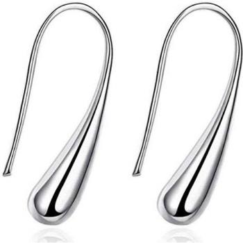 Amazon marca HIKARO 925 pendientes de plata joyería de moda gotas gotas de agua pendientes de gota de lluvia para mujeres regalos del Día de San Valentín