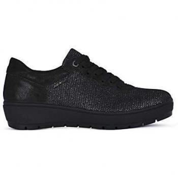 ENVAL SOFT Women's Lace-Up Flats Black Size: 4