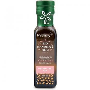 Wolfberry Organic Almond Oil Nourishing Oil for Face, Body, and Hair 100 ml
