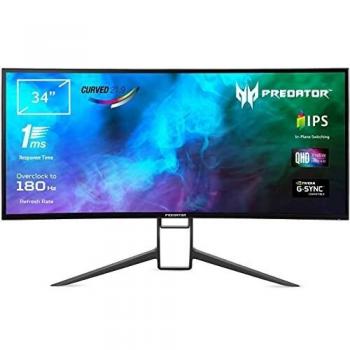 Acer Predator X34GS 34 LED IPS UWQHD 180Hz G-SYNC Gaming Monitor con curvatura ultra ancha