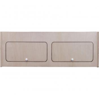 Armario Elevado para Autocaravana de Madera Natural 100x35x35cm con 2 Puertas y Divisor Central