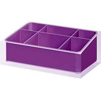 Gedy RA007900000 Porta-Maquillaje, Lila, Rectangular