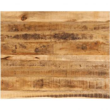 Tablero de mesa borde natural madera maciza mango 100x80x2,5 cm