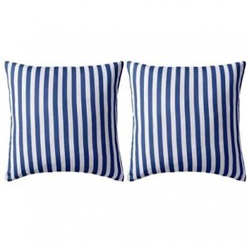 vidaXL 2X Cojines para Exteriores 45x45cm Azul Marino para Casa y Jardin Hogar