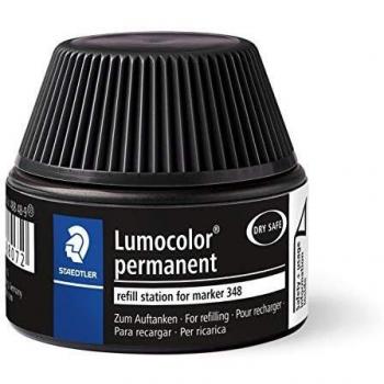 Estación de Recarga STAEDTLER Lumocolor Duo Permanente 488, Tinta Negra