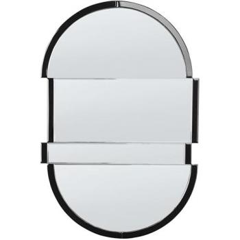 Espejo de pared moderno negro 60 x 90 cm modelo Michery