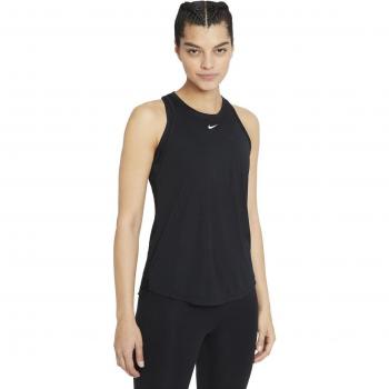 Nike Dri-FIT One Standard Fit Camiseta de Tirantes para Mujer - Negro/Blanco, Talla XS