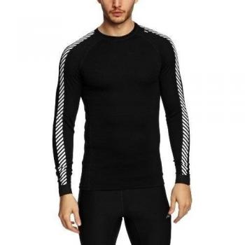Helly Hansen HH Warm Ice Crew - Ropa interior para hombre, color negro, talla S
