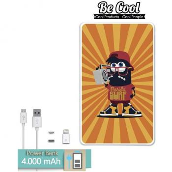 Becool® - Batería Externa Power Bank 4000 mah + Gratis 1 cable USB-MicroUsb