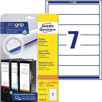 Avery Zweckform L4760-25 - Etiquetas para archivadores