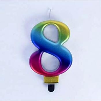 Party Fiesta Vela Rainbow Nº8