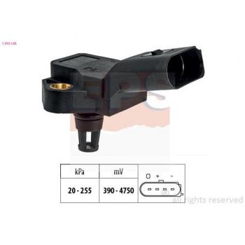 Sensor de presión de sobrealimentación EPS 1.993.188, sensor de presión del colector de admisión, adaptación de altura