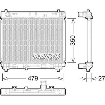 Radiador de Motor DENSO DRM50058 - Refrigeración Eficiente y Alta Durabilidad