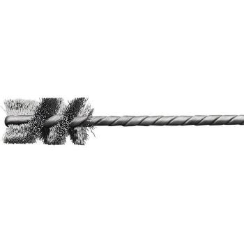 Cepillo de Boquilla Ø 19mm con Eje de 3.8mm y Grosor de Alambre de 0.2mm, Acero, Longitud 25mm - LESSMANN