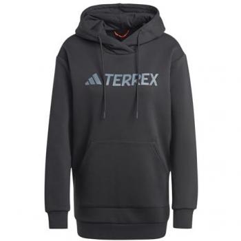 Adidas Terrex Women's Black Hoodie with Large Logo, Size XL