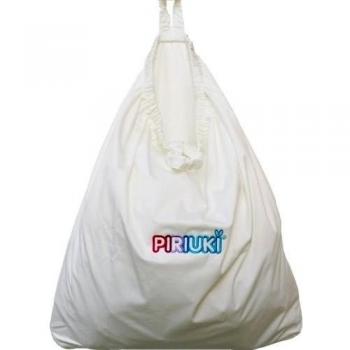 Piriuki, bolsa impermeable para pañales, con cremallera, blanco
