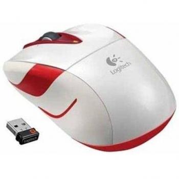 Logitech M525 - Ratón inalámbrico ergonómico, color blanco
