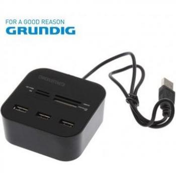 Lector de tarjetas USB 2.0 Grundig HUB 7 en 1