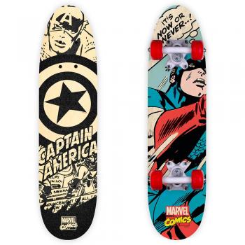 Patineta de Madera Marvel Capitán América 24'' Multicolor