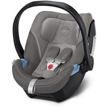 CYBEX Gold Portabebé Aton 5, En contra de la marcha, Incluye reductor para recién nacido, Desde el nacimiento hasta aproximativamente 18 meses, Máximum 13 kg, Gris