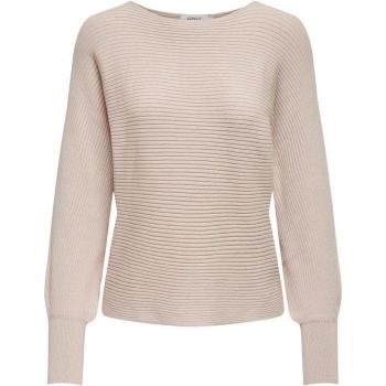 ONLY Jersey mujer ONLADALINE L/S SHORT PULLO KNT NOOS - Sudadera de mujer, modelo ONLADALINE, color pumice stone, con manga larga y tejido de punto