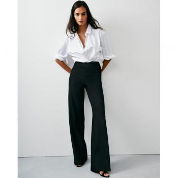 Pantalón Moldeador de Pierna Ancha para Mujer - Negro Clásico - Talla XS - SPANX