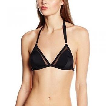 Tommy Hilfger GEN MESH TRIANGLE TOP, Parte de arriba de bikini Mujer, Negro